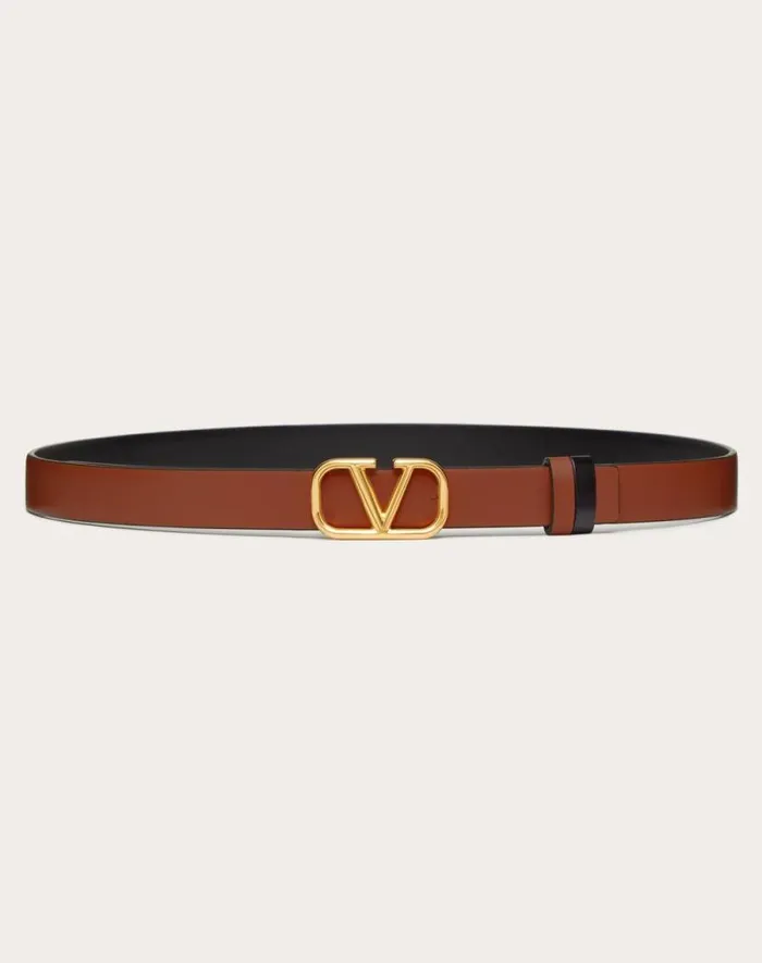 Valentino Belts Woman Reversible Vlogo Signature Belt In Glossy Calfskin 20 Mm For Woman In Blackpure Red Blackpure Red Valentino Belts Woman Reversible Vlogo Signature Belt In Glossy Calfskin 20 Mm For Woman In Blackpure Red Blackpure Red