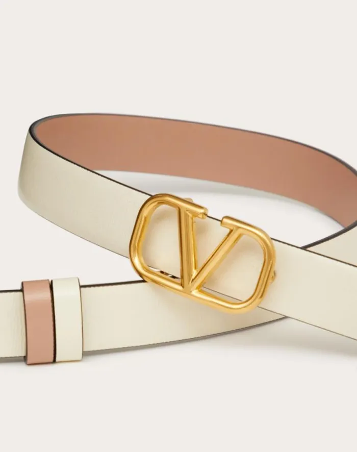 Valentino Belts Woman Reversible Vlogo Signature Belt In Glossy Calfskin 20 Mm For Woman In Blackpure Red Blackpure Red Valentino Belts Woman Reversible Vlogo Signature Belt In Glossy Calfskin 20 Mm For Woman In Blackpure Red Blackpure Red