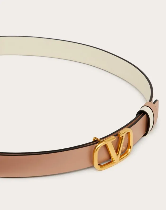 Valentino Belts Woman Reversible Vlogo Signature Belt In Glossy Calfskin 20 Mm For Woman In Blackpure Red Blackpure Red Valentino Belts Woman Reversible Vlogo Signature Belt In Glossy Calfskin 20 Mm For Woman In Blackpure Red Blackpure Red