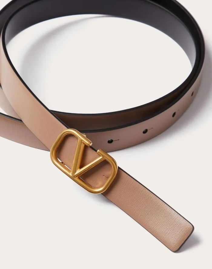 Valentino Belts Woman Reversible Vlogo Signature Belt In Glossy Calfskin 20 Mm For Woman In Blackpure Red Blackpure Red Valentino Belts Woman Reversible Vlogo Signature Belt In Glossy Calfskin 20 Mm For Woman In Blackpure Red Blackpure Red
