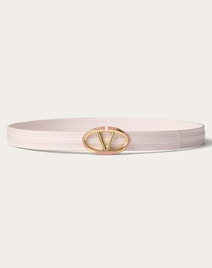 Valentino Belts Woman The Bold Edition Vlogo Shiny Calfskin Belt 20 Mm For Woman In Black Black Valentino Belts Woman The Bold Edition Vlogo Shiny Calfskin Belt 20 Mm For Woman In Black Black