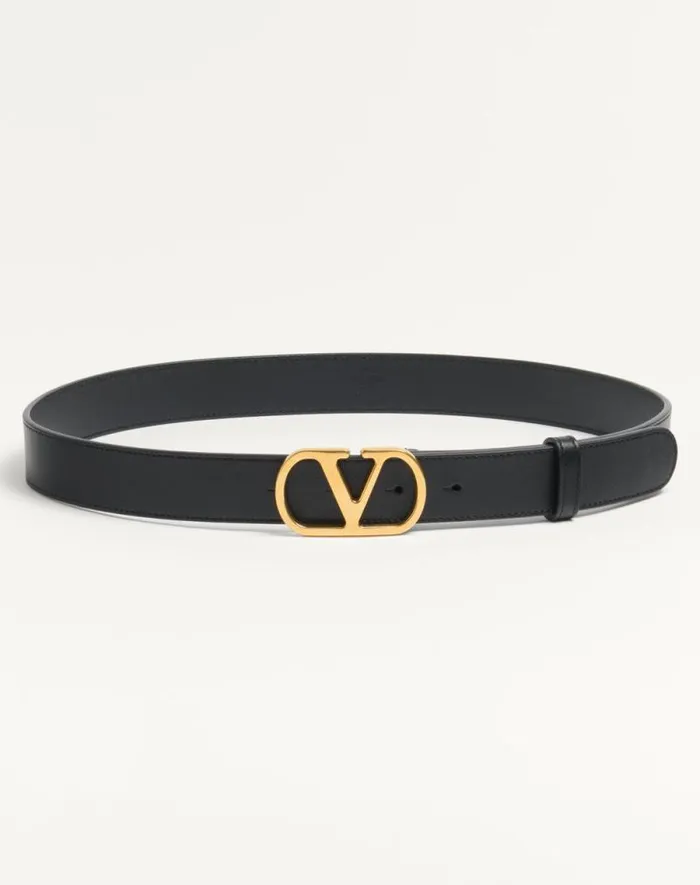 Valentino Belts Woman Vlogo Signature Belt In Shiny Calfskin 30 Mm For Woman In Ivory Ivory Valentino Belts Woman Vlogo Signature Belt In Shiny Calfskin 30 Mm For Woman In Ivory Ivory