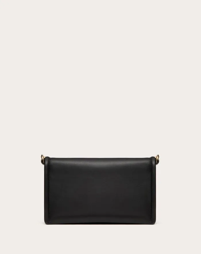 Valentino Clutches Woman Vlogo Chain Clutch Bag In Nappa Leather With Chain For Woman In Porcelain Blue Porcelain Blue Valentino Clutches Woman Vlogo Chain Clutch Bag In Nappa Leather With Chain For Woman In Porcelain Blue Porcelain Blue
