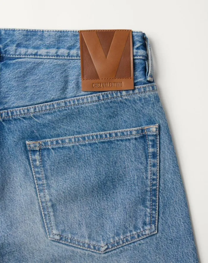 Valentino Denim Man Denim Pants For Man In Denim Denim