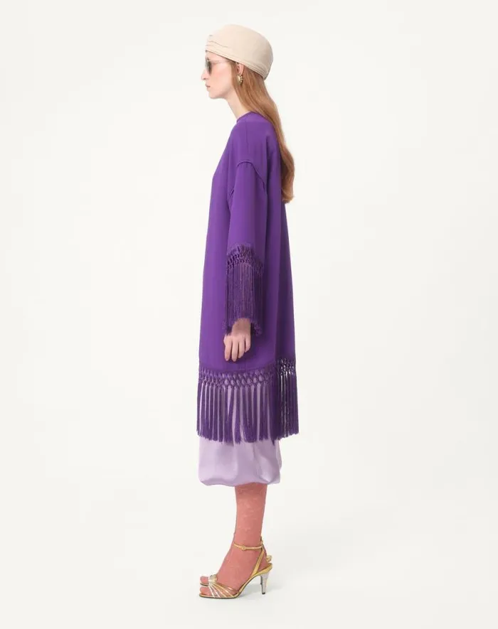 Valentino Dresses Woman Cady Couture Dress For Woman In Violet Violet Valentino Dresses Woman Cady Couture Dress For Woman In Violet Violet