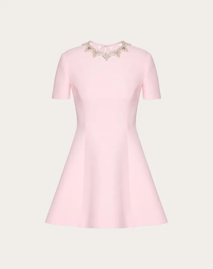Valentino Dresses Woman Embroidered Crepe Couture Short Dress For Woman In Comfit Comfit Valentino Dresses Woman Embroidered Crepe Couture Short Dress For Woman In Comfit Comfit