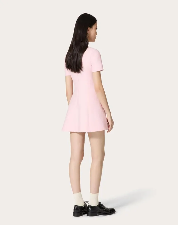 Valentino Dresses Woman Embroidered Crepe Couture Short Dress For Woman In Comfit Comfit
