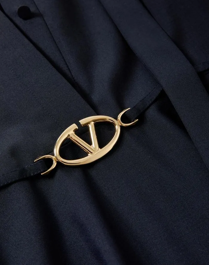 Valentino Dresses Woman Mohair Wool Dress For Woman In Navy Navy Valentino Dresses Woman Mohair Wool Dress For Woman In Navy Navy