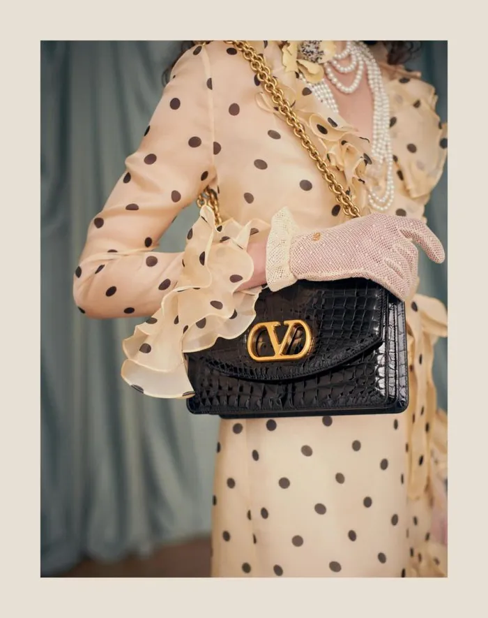 Valentino Dresses Woman Short Dress In Organza With Polka Dot Print For Woman In Ivoryblack Ivoryblack