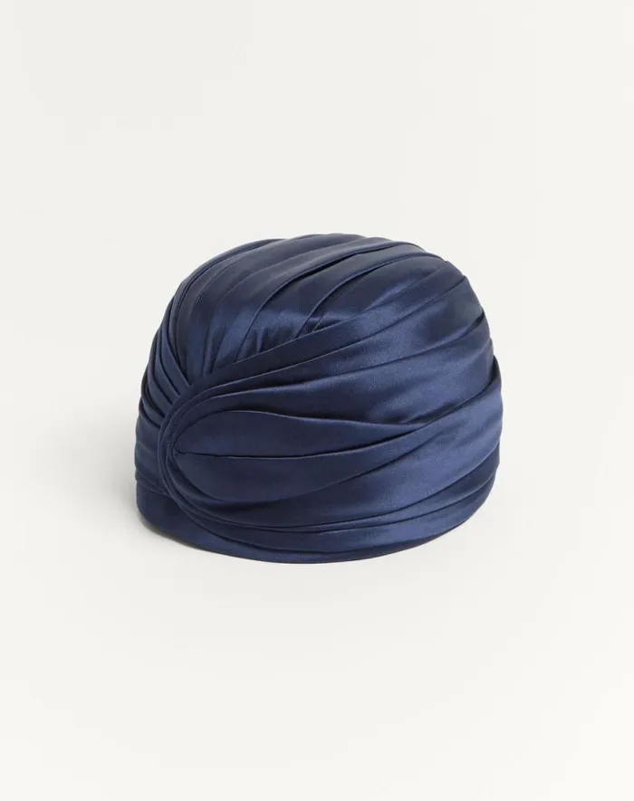 Valentino Hats And Gloves Woman Rigid Silk Turban For Woman In Lilac Lilac Valentino Hats And Gloves Woman Rigid Silk Turban For Woman In Lilac Lilac