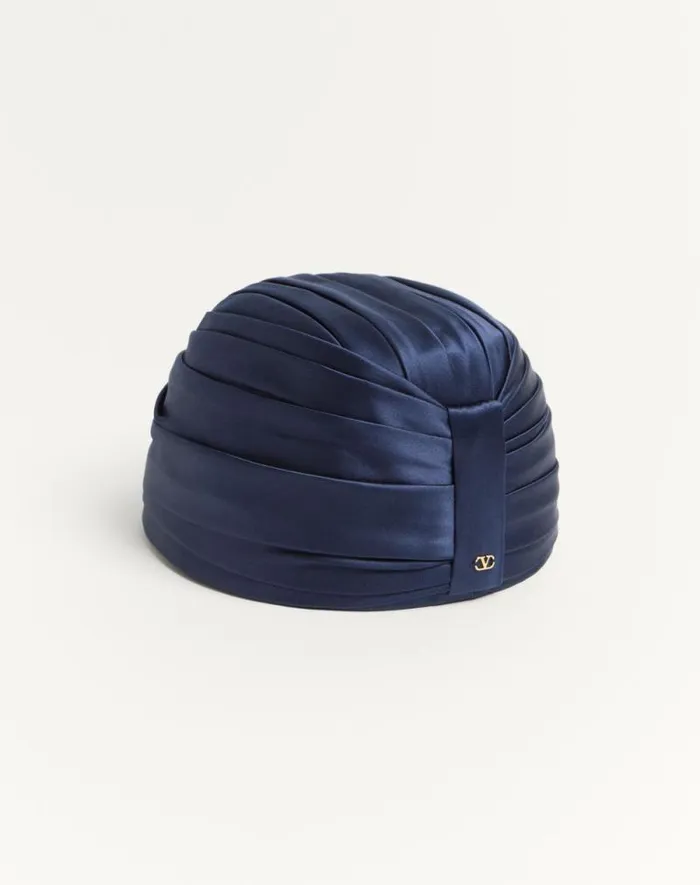 Valentino Hats And Gloves Woman Rigid Silk Turban For Woman In Lilac Lilac Valentino Hats And Gloves Woman Rigid Silk Turban For Woman In Lilac Lilac