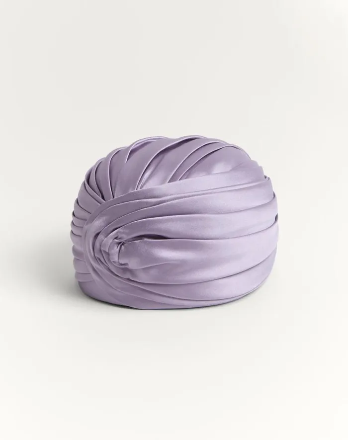 Valentino Hats And Gloves Woman Rigid Silk Turban For Woman In Lilac Lilac Valentino Hats And Gloves Woman Rigid Silk Turban For Woman In Lilac Lilac