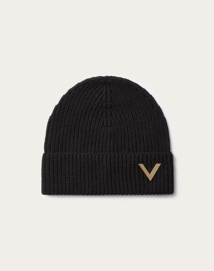 Valentino Hats And Gloves Woman Valentino Cashmere Beanie For Woman In Camel Camel Valentino Hats And Gloves Woman Valentino Cashmere Beanie For Woman In Camel Camel