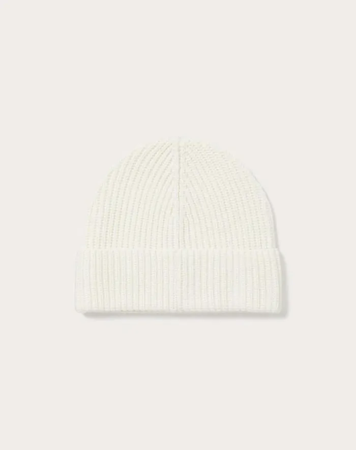Valentino Hats And Gloves Woman Valentino Cashmere Beanie For Woman In Camel Camel