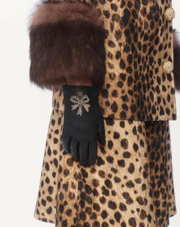 Valentino Hats And Gloves Woman Vlogo Signature Nappa Gloves For Woman In Multicolor Multicolor