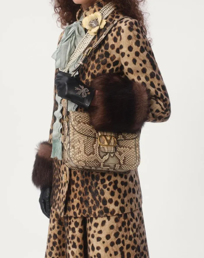 Valentino Jackets And Blazers Woman Jaguar Spots Printed Wool Cloth Caban For Woman In Animal Print Animal Print