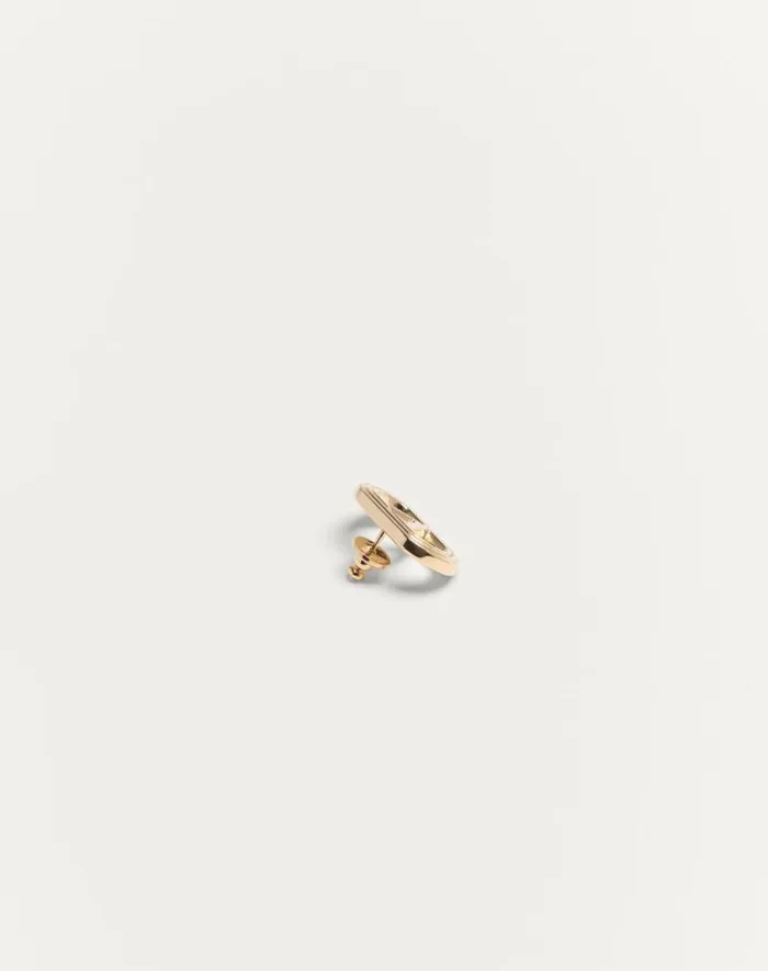 Valentino Jewelry Man Valentino Garavani Ovalette Metal Earrings For Man In Gold Gold Valentino Jewelry Man Valentino Garavani Ovalette Metal Earrings For Man In Gold Gold