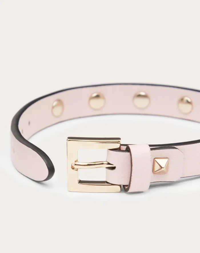 Valentino Jewelry Woman Rockstud Bracelet For Woman In Rose Quartz Rose Quartz Valentino Jewelry Woman Rockstud Bracelet For Woman In Rose Quartz Rose Quartz
