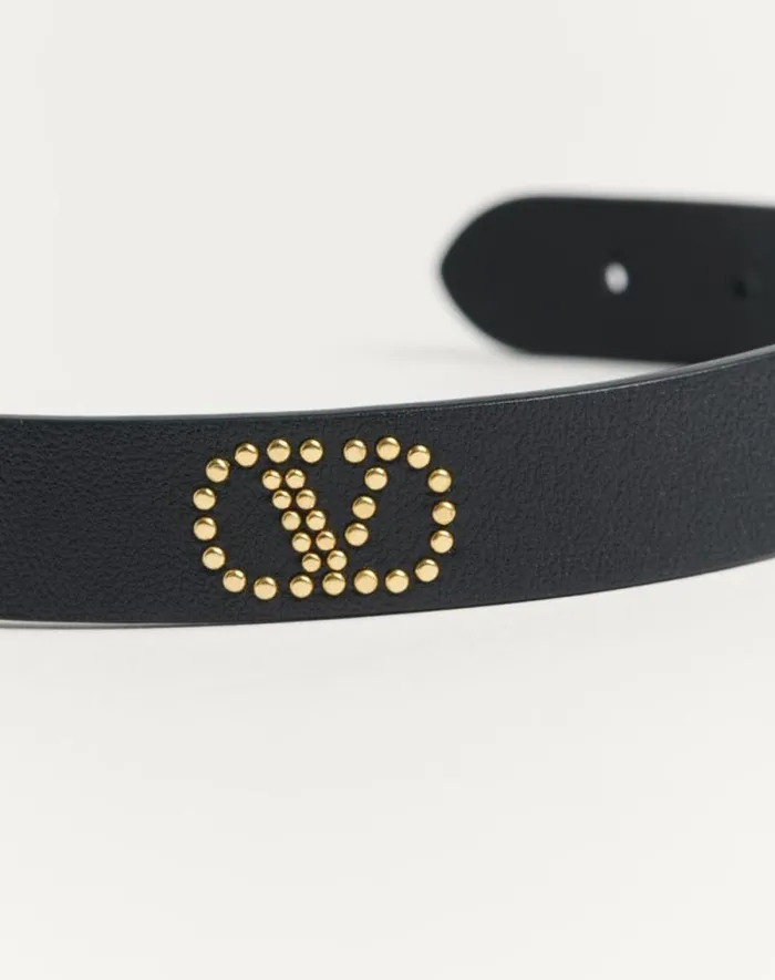 Valentino Jewelry Woman Valentino Garavani Vlogo Signature Leather And Metal Choker For Woman In Black Black Valentino Jewelry Woman Valentino Garavani Vlogo Signature Leather And Metal Choker For Woman In Black Black