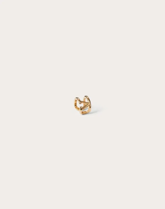 Valentino Jewelry Woman Vlogo Signature Metal Earcuff For Woman In Gold Gold