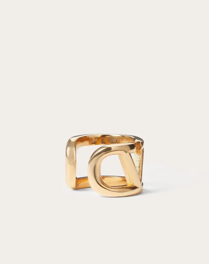 Valentino Jewelry Woman Vlogo Signature Metal Earcuff For Woman In Gold Gold Valentino Jewelry Woman Vlogo Signature Metal Earcuff For Woman In Gold Gold