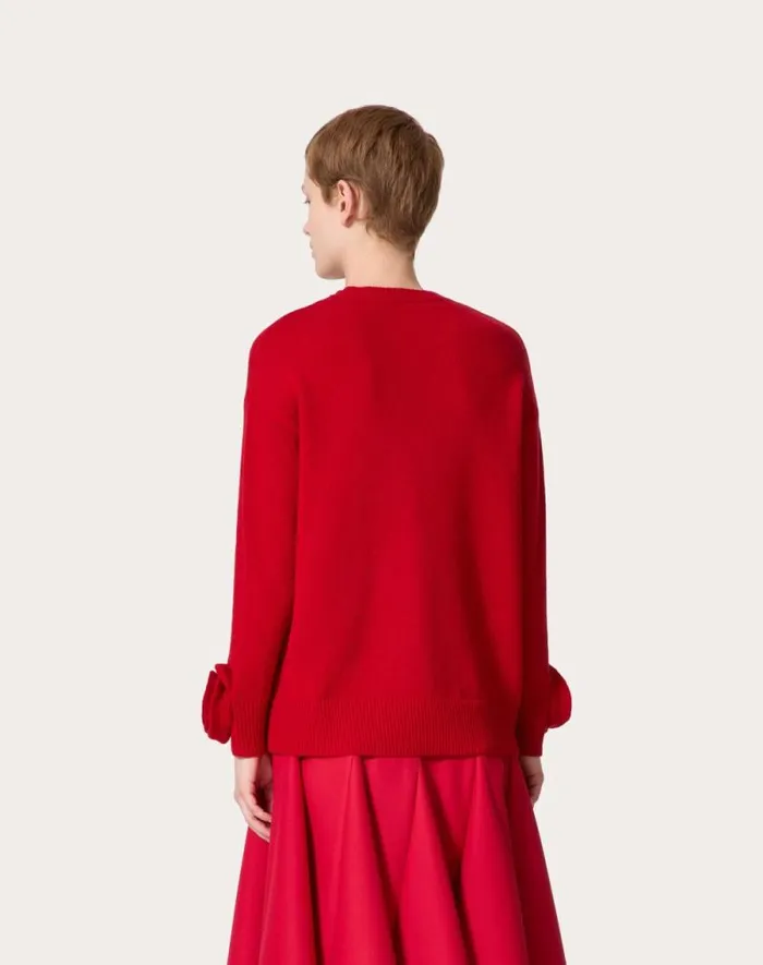 Valentino Knitwear Woman Wool Sweater For Woman In Black Black