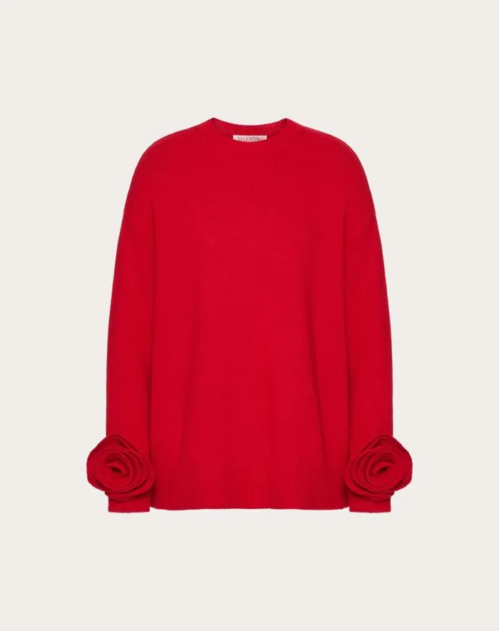 Valentino Knitwear Woman Wool Sweater For Woman In Black Black