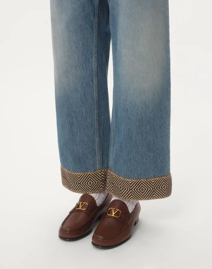 Valentino Laceups And Loafers Man Vlogo Signature Buffalo Loafer For Man In Bark Brown Bark Brown Valentino Laceups And Loafers Man Vlogo Signature Buffalo Loafer For Man In Bark Brown Bark Brown