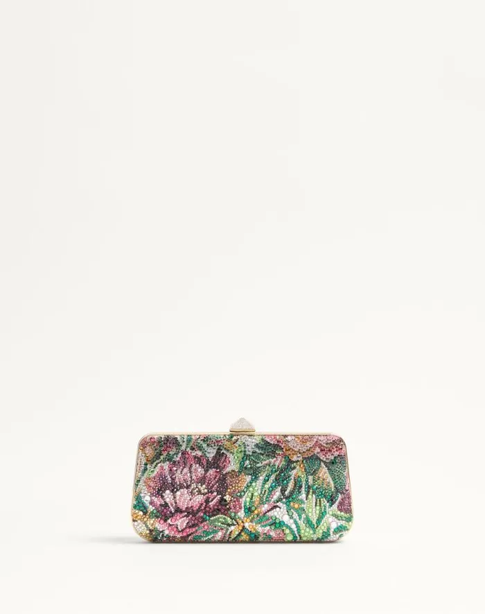 Valentino Mini Bags Woman Carry Secrets Minaudiere With Rhinestone Voyage Imaginaire Motif For Woman In Multicolor Multicolor Valentino Mini Bags Woman Carry Secrets Minaudiere With Rhinestone Voyage Imaginaire Motif For Woman In Multicolor Multicolor
