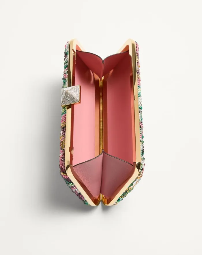 Valentino Mini Bags Woman Carry Secrets Minaudiere With Rhinestone Voyage Imaginaire Motif For Woman In Multicolor Multicolor Valentino Mini Bags Woman Carry Secrets Minaudiere With Rhinestone Voyage Imaginaire Motif For Woman In Multicolor Multicolor