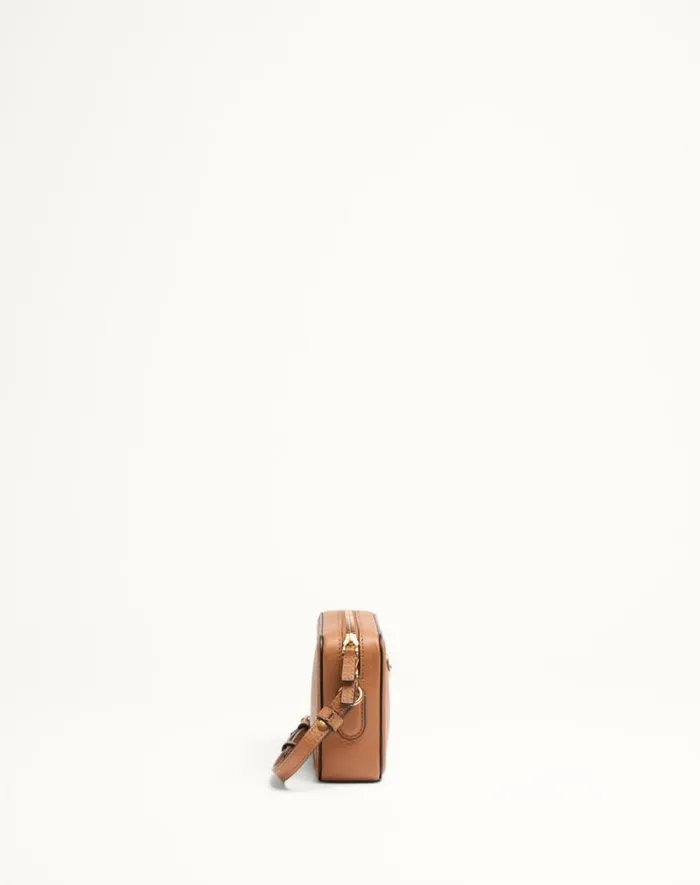 Valentino Mini Bags Woman Valentino Garavani Alltime Mini Shoulder Bag In Grainy Calfskin For Woman In Ivory Ivory