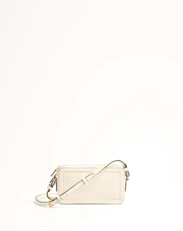 Valentino Mini Bags Woman Valentino Garavani Alltime Mini Shoulder Bag In Grainy Calfskin For Woman In Ivory Ivory