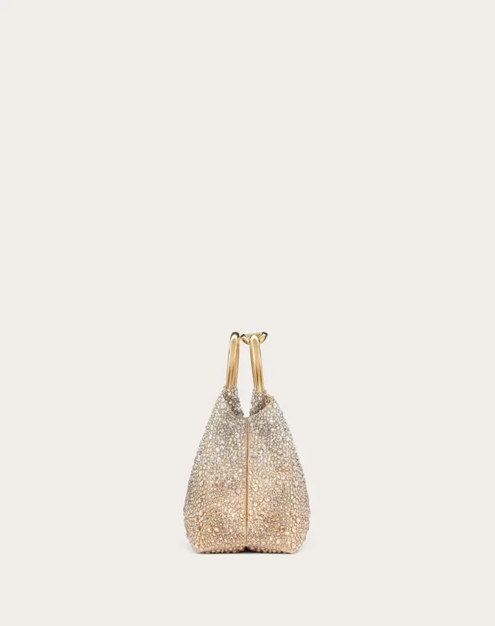 Valentino Mini Bags Woman Valentino Garavani Carry Secrets Small Embroidered Bucket Bag For Woman In Hazelnutcrystalgold Hazelnutcrystalgold Valentino Mini Bags Woman Valentino Garavani Carry Secrets Small Embroidered Bucket Bag For Woman In Hazelnutcrystalgold Hazelnutcrystalgold
