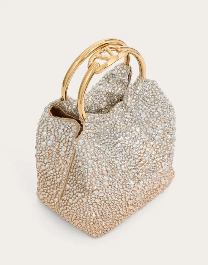 Valentino Mini Bags Woman Valentino Garavani Carry Secrets Small Embroidered Bucket Bag For Woman In Hazelnutcrystalgold Hazelnutcrystalgold Valentino Mini Bags Woman Valentino Garavani Carry Secrets Small Embroidered Bucket Bag For Woman In Hazelnutcrystalgold Hazelnutcrystalgold