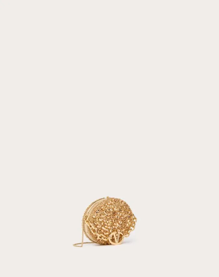 Valentino Mini Bags Woman Valentino Garavani Minaudiere Carry Secrets With Chain For Woman In Gold Gold Valentino Mini Bags Woman Valentino Garavani Minaudiere Carry Secrets With Chain For Woman In Gold Gold