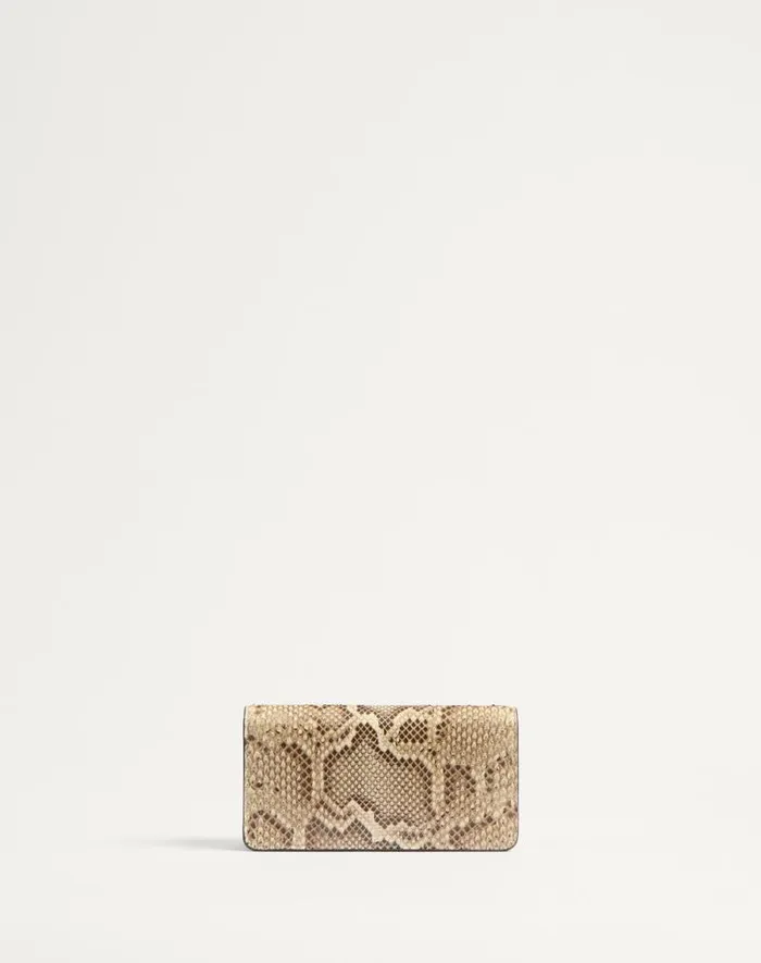 Valentino Mini Bags Woman Vlogo Signature Python Chain Wallet For Woman In Ivory Ivory Valentino Mini Bags Woman Vlogo Signature Python Chain Wallet For Woman In Ivory Ivory