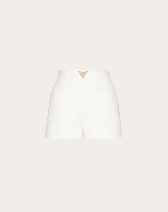 Valentino Pants And Shorts Woman Crepe Couture Shorts For Woman In Black Black Valentino Pants And Shorts Woman Crepe Couture Shorts For Woman In Black Black