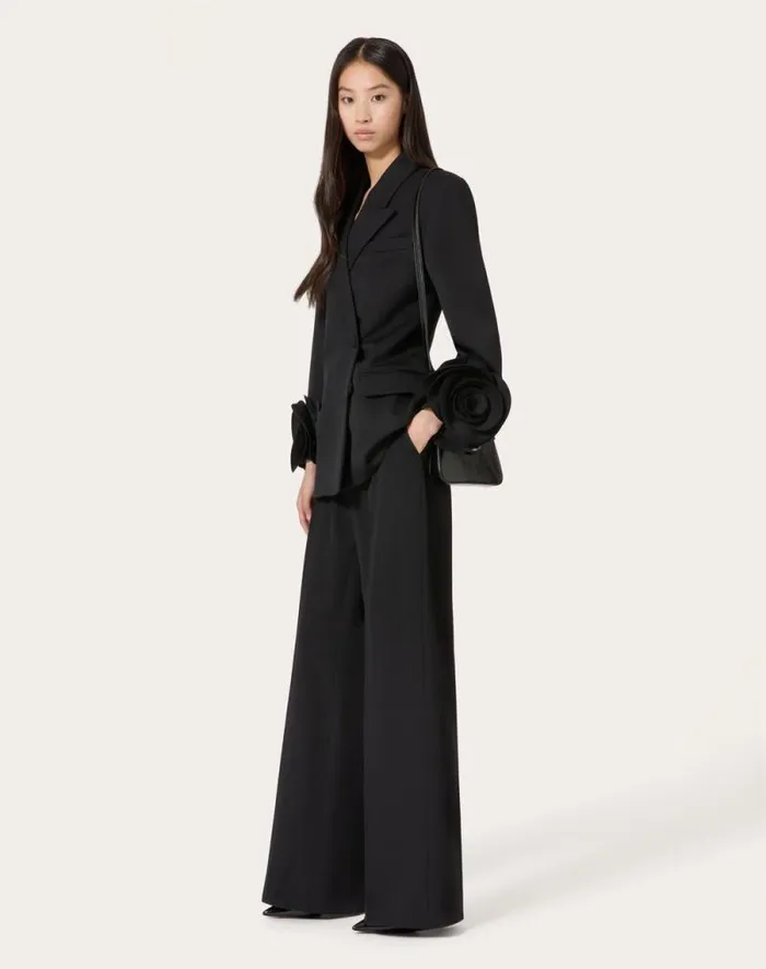 Valentino Pants And Shorts Woman Grisaille Pants For Woman In Black Black Valentino Pants And Shorts Woman Grisaille Pants For Woman In Black Black