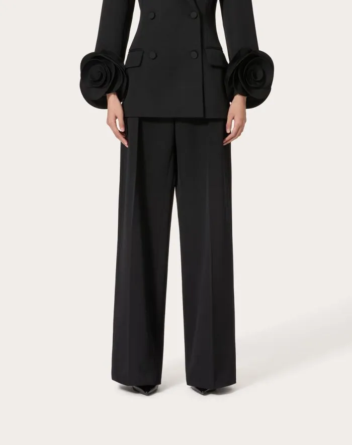 Valentino Pants And Shorts Woman Grisaille Pants For Woman In Black Black Valentino Pants And Shorts Woman Grisaille Pants For Woman In Black Black
