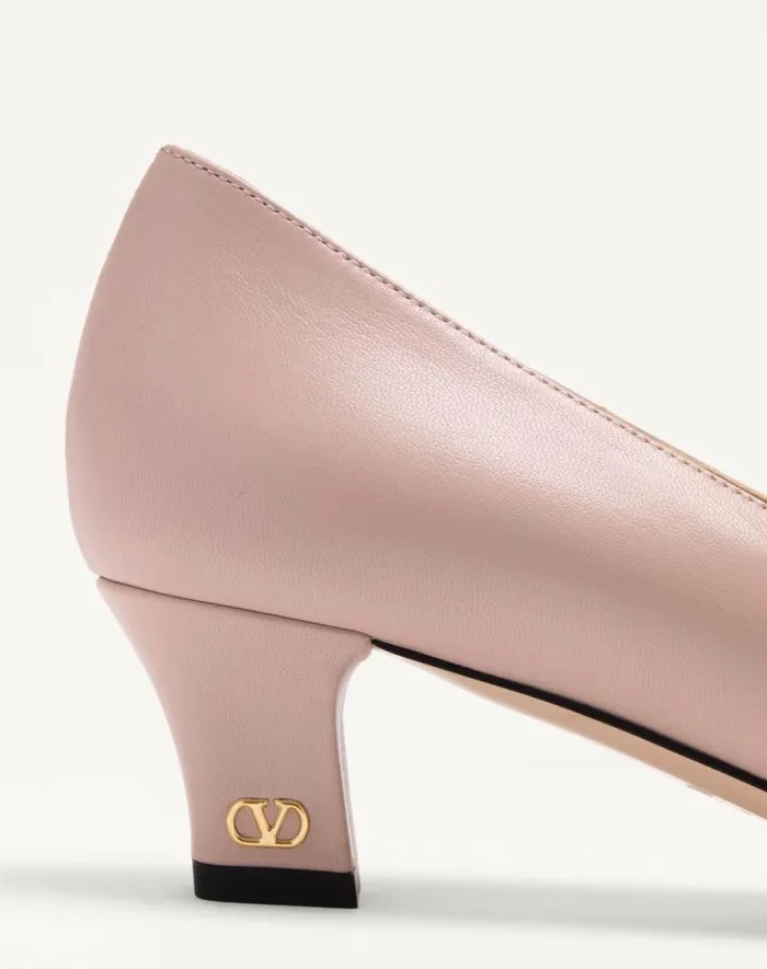 Valentino Pumps Woman Bowow Pumps In Kidskin 45mm For Woman In Black Black Valentino Pumps Woman Bowow Pumps In Kidskin 45mm For Woman In Black Black