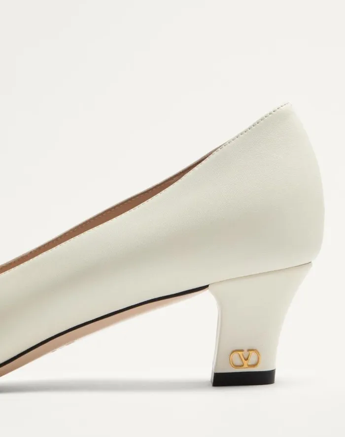 Valentino Pumps Woman Bowow Pumps In Kidskin 45mm For Woman In Black Black Valentino Pumps Woman Bowow Pumps In Kidskin 45mm For Woman In Black Black