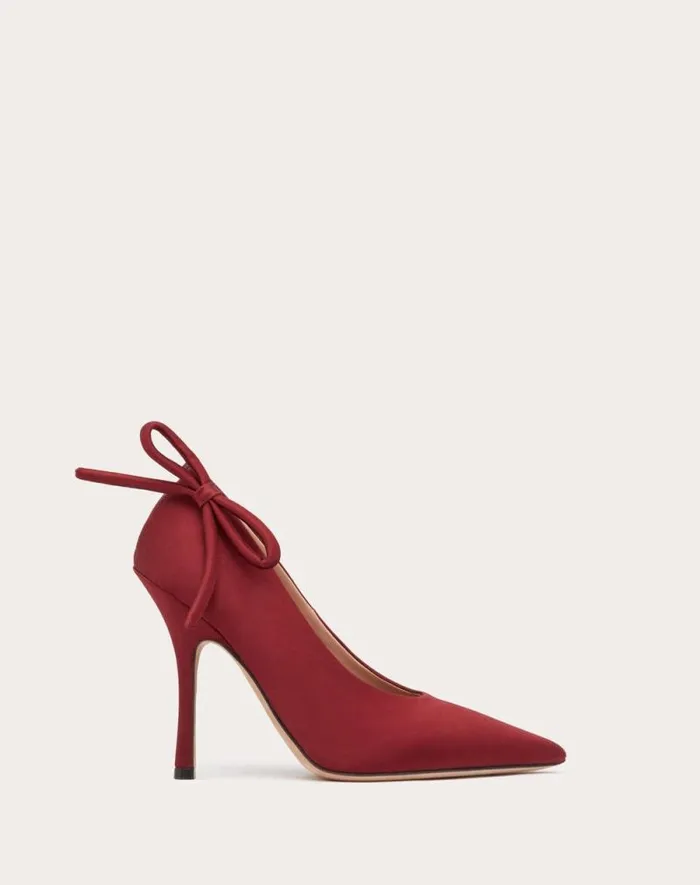 Valentino Pumps Woman Valentino Garavani Niteout Satin Pump 110 Mm For Woman In Rose Couture Rose Couture Valentino Pumps Woman Valentino Garavani Niteout Satin Pump 110 Mm For Woman In Rose Couture Rose Couture
