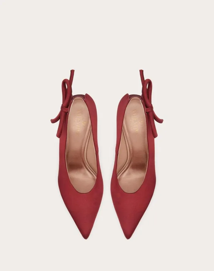 Valentino Pumps Woman Valentino Garavani Niteout Satin Pump 110 Mm For Woman In Rose Couture Rose Couture Valentino Pumps Woman Valentino Garavani Niteout Satin Pump 110 Mm For Woman In Rose Couture Rose Couture
