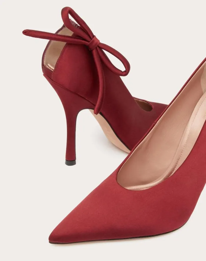 Valentino Pumps Woman Valentino Garavani Niteout Satin Pump 110 Mm For Woman In Rose Couture Rose Couture Valentino Pumps Woman Valentino Garavani Niteout Satin Pump 110 Mm For Woman In Rose Couture Rose Couture