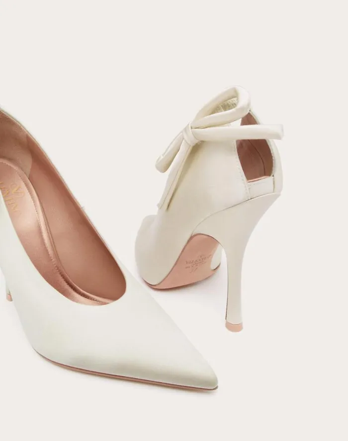 Valentino Pumps Woman Valentino Garavani Niteout Satin Pump 110 Mm For Woman In Rose Couture Rose Couture Valentino Pumps Woman Valentino Garavani Niteout Satin Pump 110 Mm For Woman In Rose Couture Rose Couture