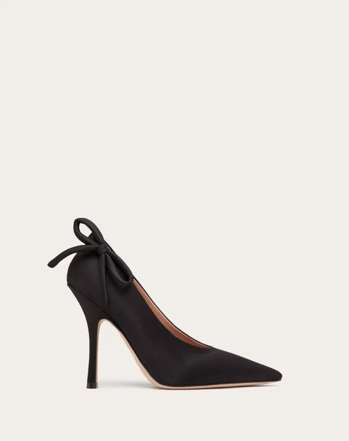 Valentino Pumps Woman Valentino Garavani Niteout Satin Pump 110 Mm For Woman In Rose Couture Rose Couture Valentino Pumps Woman Valentino Garavani Niteout Satin Pump 110 Mm For Woman In Rose Couture Rose Couture