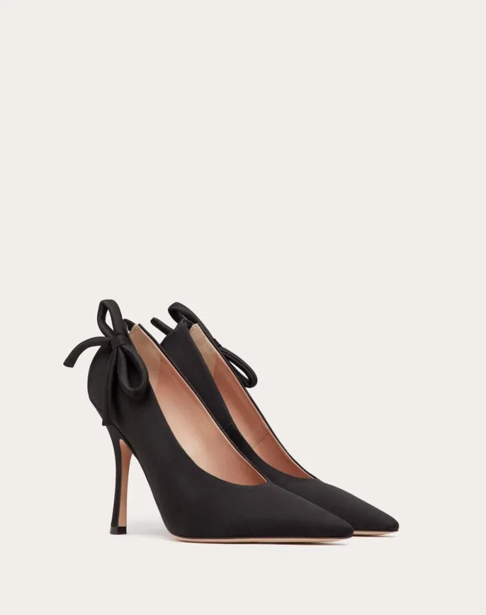 Valentino Pumps Woman Valentino Garavani Niteout Satin Pump 110 Mm For Woman In Rose Couture Rose Couture Valentino Pumps Woman Valentino Garavani Niteout Satin Pump 110 Mm For Woman In Rose Couture Rose Couture