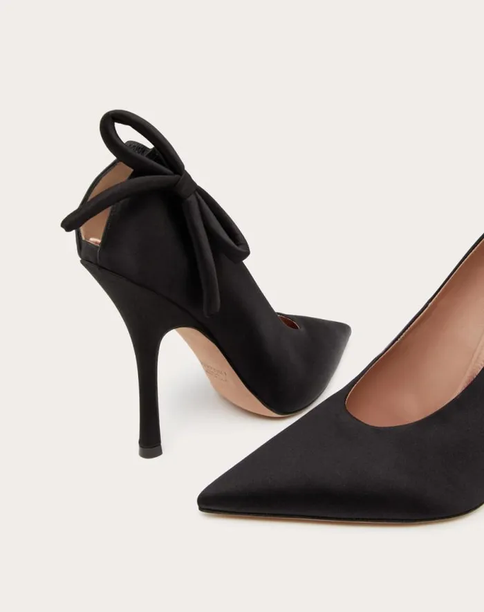 Valentino Pumps Woman Valentino Garavani Niteout Satin Pump 110 Mm For Woman In Rose Couture Rose Couture Valentino Pumps Woman Valentino Garavani Niteout Satin Pump 110 Mm For Woman In Rose Couture Rose Couture