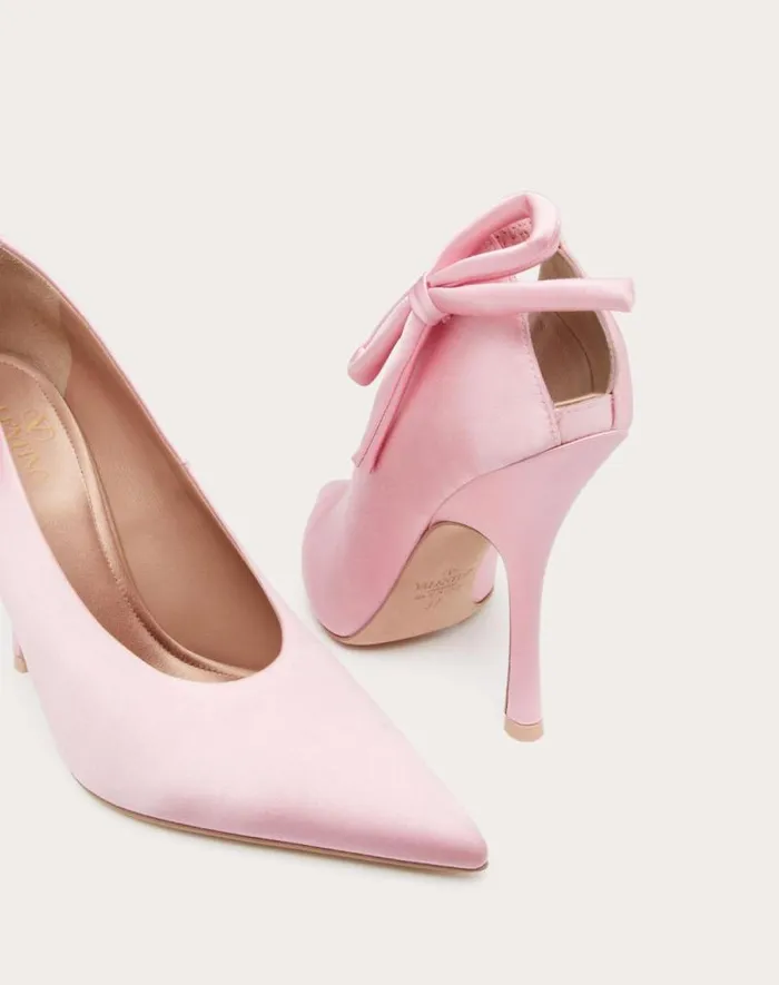 Valentino Pumps Woman Valentino Garavani Niteout Satin Pump 110 Mm For Woman In Rose Couture Rose Couture Valentino Pumps Woman Valentino Garavani Niteout Satin Pump 110 Mm For Woman In Rose Couture Rose Couture