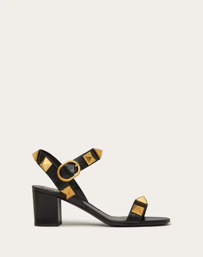 Valentino Sandals Woman Roman Stud Calfskin Sandal 60 Mm For Woman In Light Ivory Light Ivory Valentino Sandals Woman Roman Stud Calfskin Sandal 60 Mm For Woman In Light Ivory Light Ivory